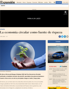 Noticia de Foro Economía Circular en Expansión